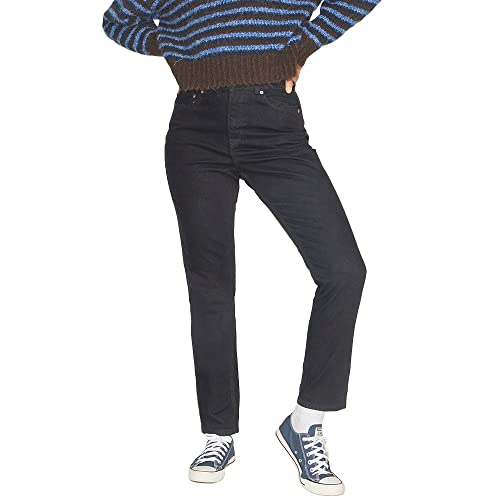 JJXX Damen JJXX JXSEOUL STRAIGHT MW CC3004 NOOS Jeans, Black Denim, 31/32 von JACK & JONES