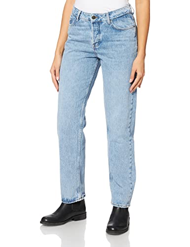 JACK & JONES Damen JJXX JXSEOUL STRAIGHT MW CR3007 NOOS Jeans, Light Blue Denim, 28/32 von JACK & JONES