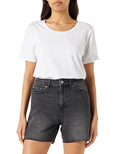 JJXX Damen JXAURA RH HW RA Denim SN Shorts, Dark Grey/Detail:RA005, XS von JACK & JONES