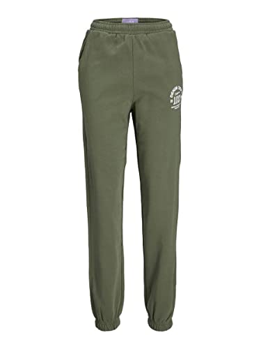 JACK & JONES Damen JXBIANCA HW Relaxed Vint Sweatpants SN Jogginghose, Four Leaf Clover/Print:Denim DEPT, M von JACK & JONES