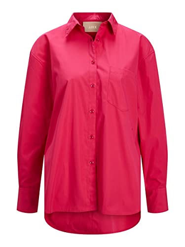 JACK & JONES Damen Jjxx Jxjamie Relaxed Poplin Shirt Noos Blouse, Bright Rose, S EU von JACK & JONES