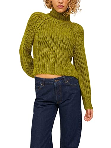 JJXX Damen Jxkelvy Chunky High Neck Knit Sn Strickpullover, Woodbine, XS EU von JACK & JONES