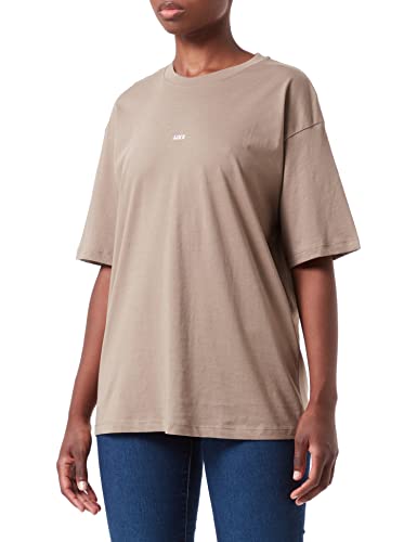 JJXX Damen T-Shirt JXANDREA Every Logo - Relaxed Fit XS S M L XL XXL Baumwolle, Größe:XXL, Farbe:Brindle White Logo 12205777 von JACK & JONES