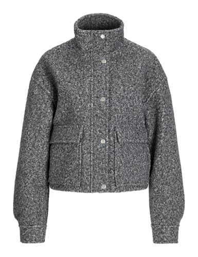 JJXX Damen Jxastrid Curly Jacket OTW Bomberjacke, Grey Melange, L von JJXX