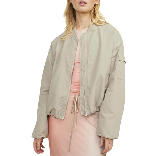 JACK&JONES Damen JXLEILA Bomber Jacket OTW NOOS Bomberjacke, Grau, S von JACK & JONES