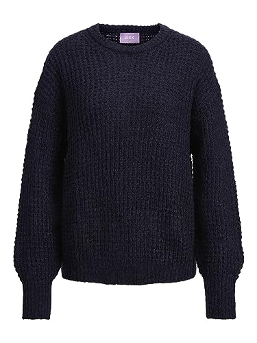 JJXX Women's JXCAMILLA LS Open Crew Neck Knit NOOS Pullover, Navy Blazer, S JJXX Women's JXCAMILLA LS Open Crew Neck Knit NOOS Pullover, Navy Blazer, S von JJXX