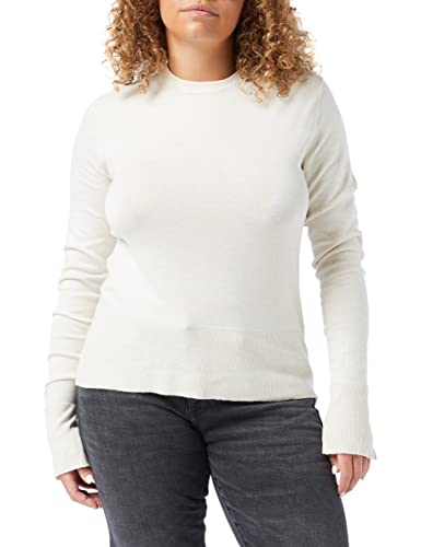 JJXX Women's JXLARA LS Soft Crew Neck Knit NOOS Pullover, Snow White, L von JACK & JONES