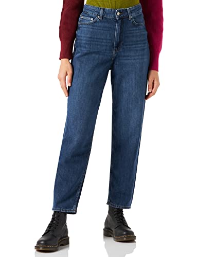 JJXX Women's JXLISBON MOM HW CR4020 NOOS Hose, Dark Blue Denim, 28/32 von JACK & JONES