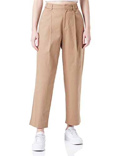 JJXX Women's JXLYKKE Relaxed HW Chino Pants NOOS Chinohose, Braun, 28 von JACK & JONES