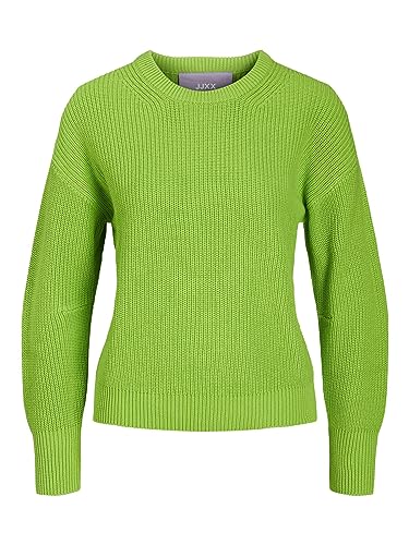 JJXX Women's JXMILA LS Twist Crew Neck Knit NOOS Pullover, Green Flash, L von JACK & JONES