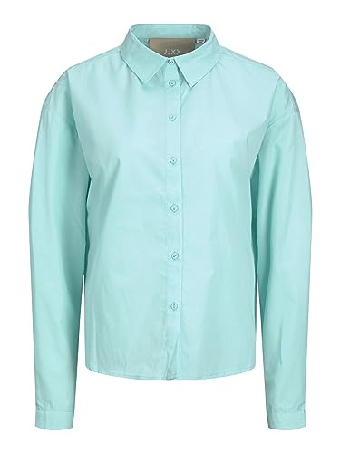 JJXX Women's JXMISSION LS Relax Shirt NOOS Langarmshirt, Aruba Blue, L von JACK & JONES