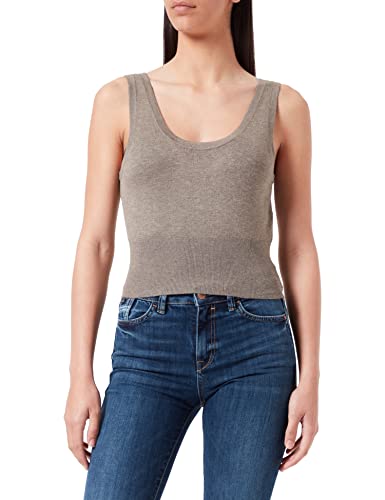 JACK & JONES Damen JJXX JXSOPHIA Soft Knit TOP SN, Brindle, M von JACK & JONES