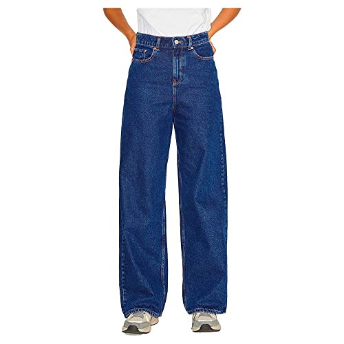 JACK & JONES Damen JJXX JXTOKYO Wide HW MR6001 NOOS Hose, Dark Blue Denim, 29/32 von JACK & JONES