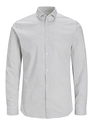 JACK & JONES Herren Jprblablackpool Stretch Shirt Ls Aw23 Sn Poloshirt 12237914 ,Grape Leaf/Fit:slim Fit ,M von JACK & JONES