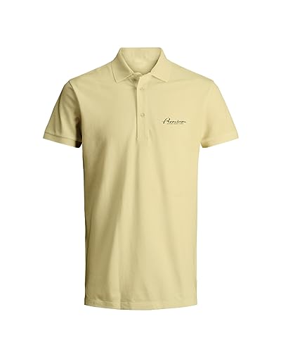 JACK & JONES Herren JPRBLABOOSTER SS Polo JUN23, Pastel Yellow, L von JACK & JONES