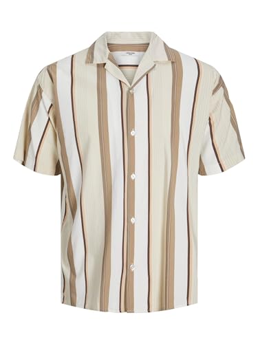 JACK & JONES Herren Jprblapalma Resort Shirt S/S Sn Freizeithemd 12252948,Peach Nougat,XS von JACK & JONES