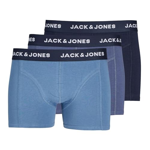 JACK & JONES Male Boxershorts 3er-Pack Boxershorts (DE/NL/SE/PL, Alphanumerisch, L, Regular, Regular, navy blazer) von JACK & JONES