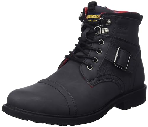 Jack & Jones Bestseller A/S Herren JFWCHICHESTER Boot PU Schnürstiefelette, Anthracite, 44 EU von JACK & JONES