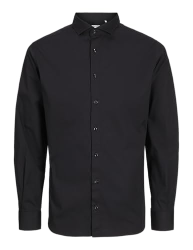 JACK & JONES JPRBLAJAXON Stretch Shirt L/S NOOS, Schwarz,M von JACK & JONES