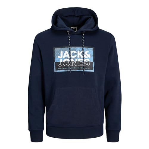 Jack & Jones Cologan Print Kapuzenpullover Herren (Übergröße) - 3XL von JACK & JONES