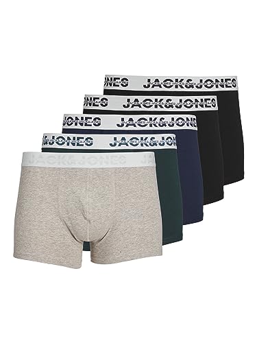 Jack & Jones Dallas Logo Trunk Boxershorts Herren (5-pack) - M von JACK & JONES