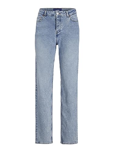 Jack & Jones Damen JJXX JXSEOUL Straight MW CC3003 RCY NOOS Jeanshose, Light Blue Denim, 29W / 34L von JACK & JONES