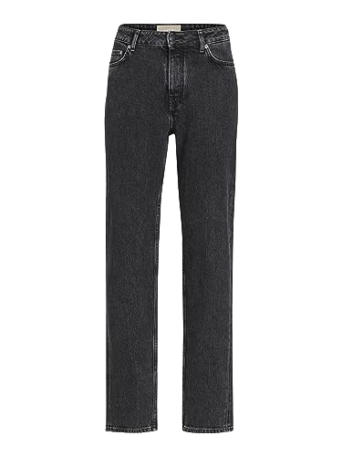 Jack & Jones Damen JJXX JXSEOUL Straight MW CC3004 RCY NOOS Jeanshose, Black Denim, 27W / 30L von JACK & JONES