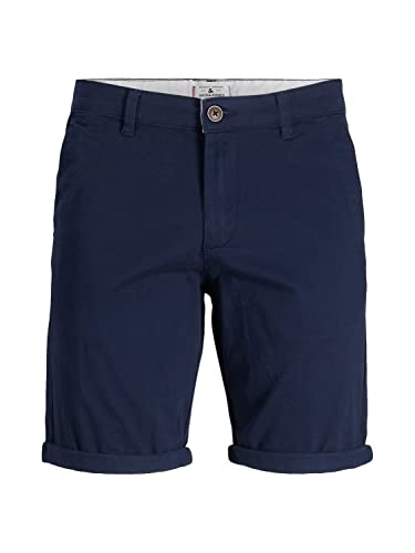JACK & JONES JUNIOR Jpstdavid Jjchino Shorts AKM Sn Jnr Chinoshorts 12254241,Navy Blazer,176 von JACK & JONES