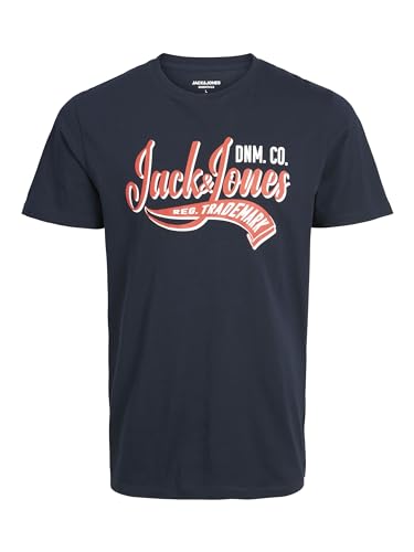 Jack & Jones Essentials Logo SS Crew Shirt Herren (Übergröße) - 6XL von JACK & JONES