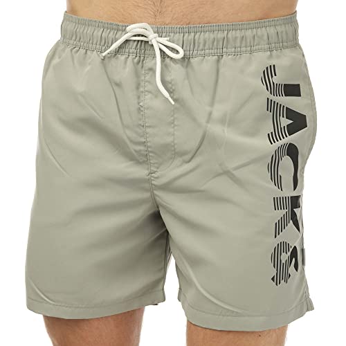 Jack & Jones Haruba Badeshorts für Herren, Grau, grau, XL von JACK & JONES