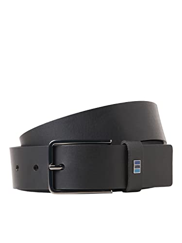 Jack & Jones Herren JACMARLI Leather Belt NOOS Gürtel, Black, 80 von JACK & JONES