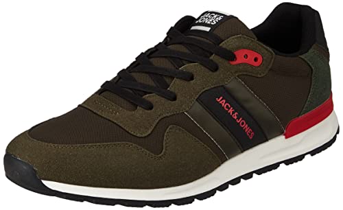 Jack & Jones Herren JFWSTELLAR 3.0 MESH Mono Sneaker, Dark Olive, 46 EU von JACK & JONES