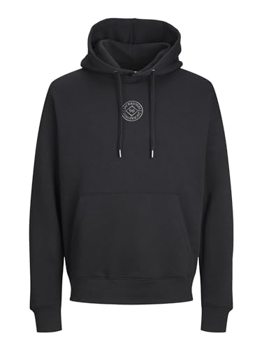 Jack & Jones Herren JJECOSMO Sweat Hood NOOS Kapuzenpullover, Black, XL von JACK & JONES