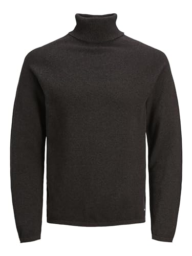 Jack & Jones Herren JJEHILL Knit ROLL Neck NOOS Rollkragenpullover, Seal Brown/Detail:Twist, M von JACK & JONES