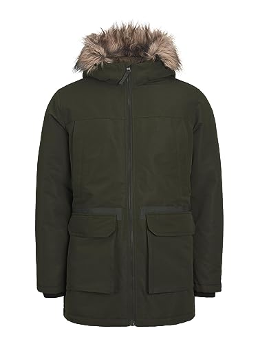 Jack & Jones Herren JJEWING SN Parka, Rosin, S von JACK & JONES