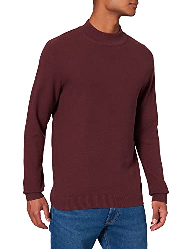 Jack & Jones Herren JORCLAY Knit Mock Neck Pullover, Catawba Grape, L von JACK & JONES