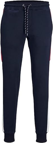 Jack & Jones Herren JPSTWILL JJREID Blocking Sweat Pant SN Jogginghose, Navy Blazer, M von JACK & JONES