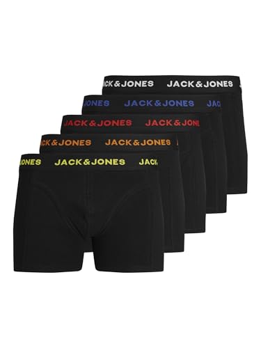 Jack & Jones Herren Jacblack Friday Trunks 5 Pack Box, Black/Pack:black, XXL von JACK & JONES