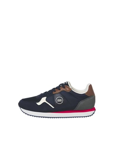 JACK & JONES Herren Jfwrobin Combo Sneaker Ln, Navy Blazer, 44 EU von JACK & JONES