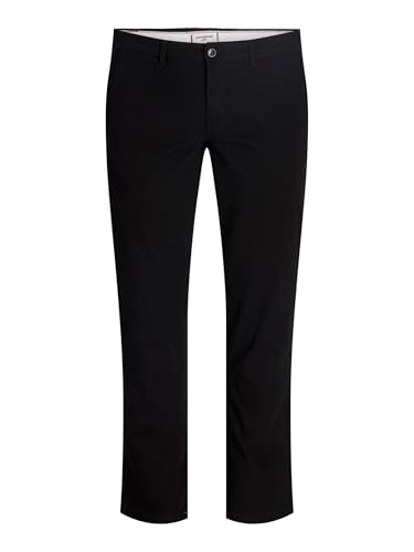 Jack & Jones Herren Jpstmarco Jjdave Lc Noos Pls Chino-Hose, Schwarz, 44W / 34L EU von JACK & JONES
