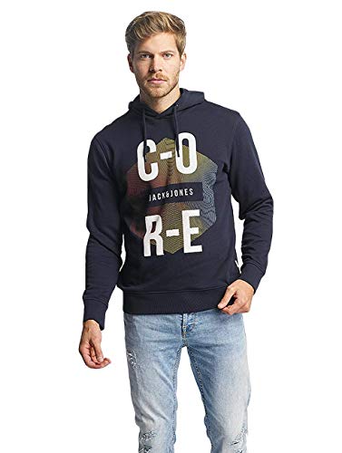 Jack & Jones Herren Oberteile / Hoody jjcoPhlake blau XL von JACK & JONES