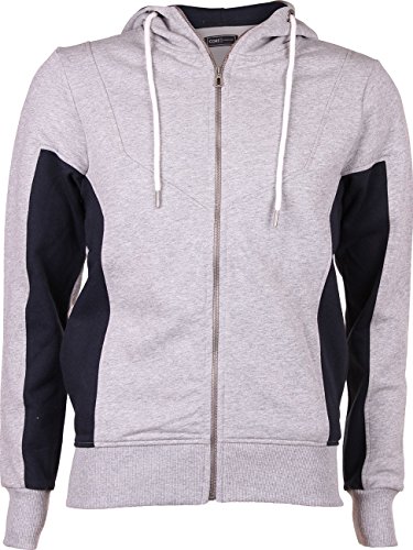 Jack & Jones Idle Sweat Core Herren Zip Hoodie Grau S von JACK & JONES