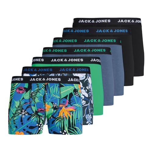 Jack & Jones Flower Mix Trunk Boxershorts Herren (7-pack) - L von JACK & JONES