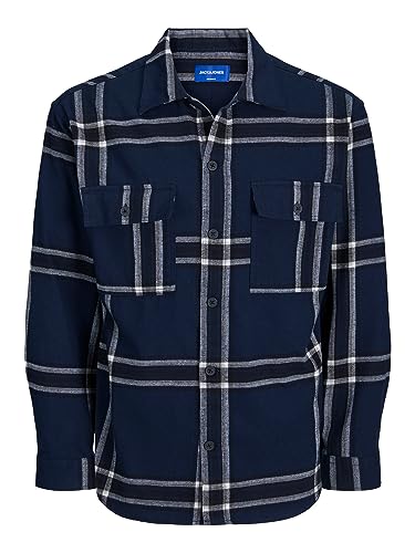 Jack & Jones JORBLAFRI Check Overshirt LS JNR von JACK & JONES