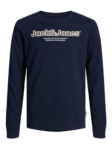 Jack&Jones Jungen Langarmshirt jorLAKEWOOD (Dunkelblau, 164) von JACK & JONES