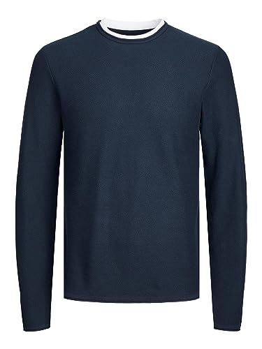 Jack&Jones Jungen Pullover JORTWINN Knit Crew Neck JNR (176, total Eclipse) von JACK & JONES