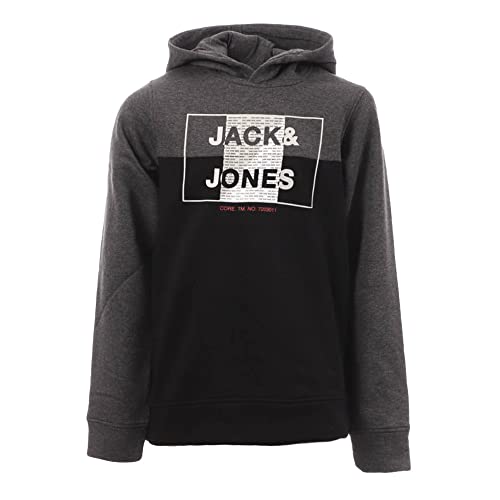 Jack & Jones Jungen Sweat Noir Garçon Nov Sweatshirt, Schwarz, 8 años von JACK & JONES