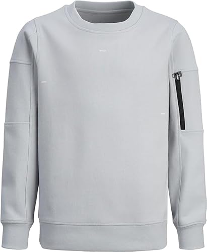 Jack&Jones Jungen Sweatshirt JCOSHADE Sweat Crew Neck JNR (152, High-Rise) von JACK & JONES
