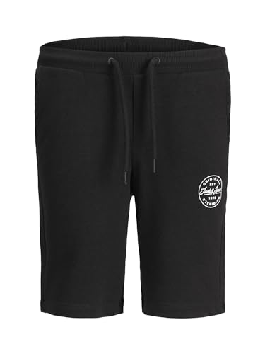 Jack & Jones Junior Jungen JJI Shark JJSWEAT VIY JR NOOS Lässige casual Shorts, Black, 152 von JACK & JONES