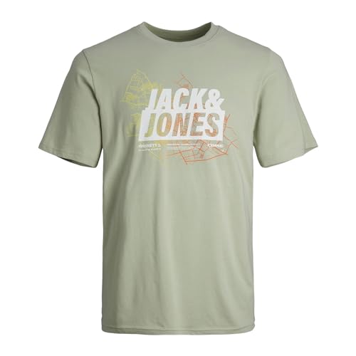 Jack & Jones Map Summer Logo Shirt Herren (Übergröße) - 4XL von JACK & JONES